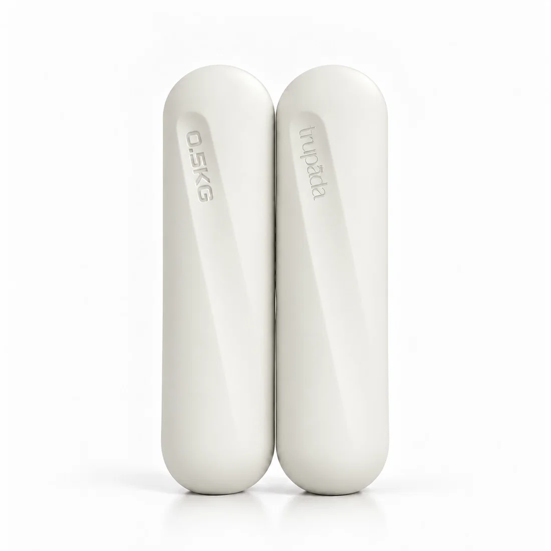 Trupada Silicone Capsule Dumbbell 0.5kg Pair - Cream