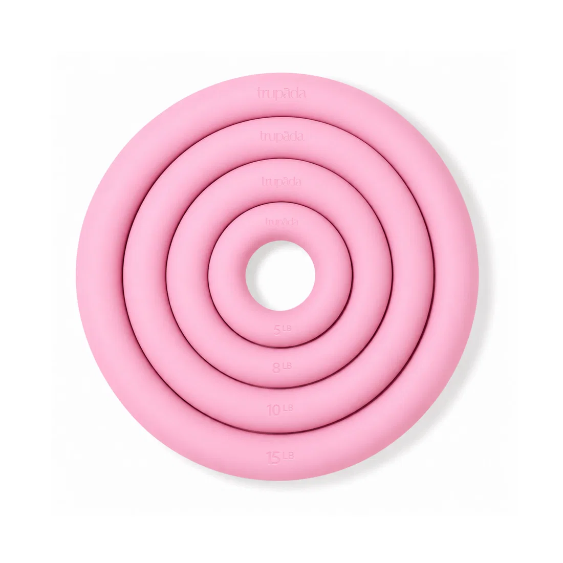 Trupada Silicone Weighted Ring Set (5LB/8LB/10LB/15LB) - Pink