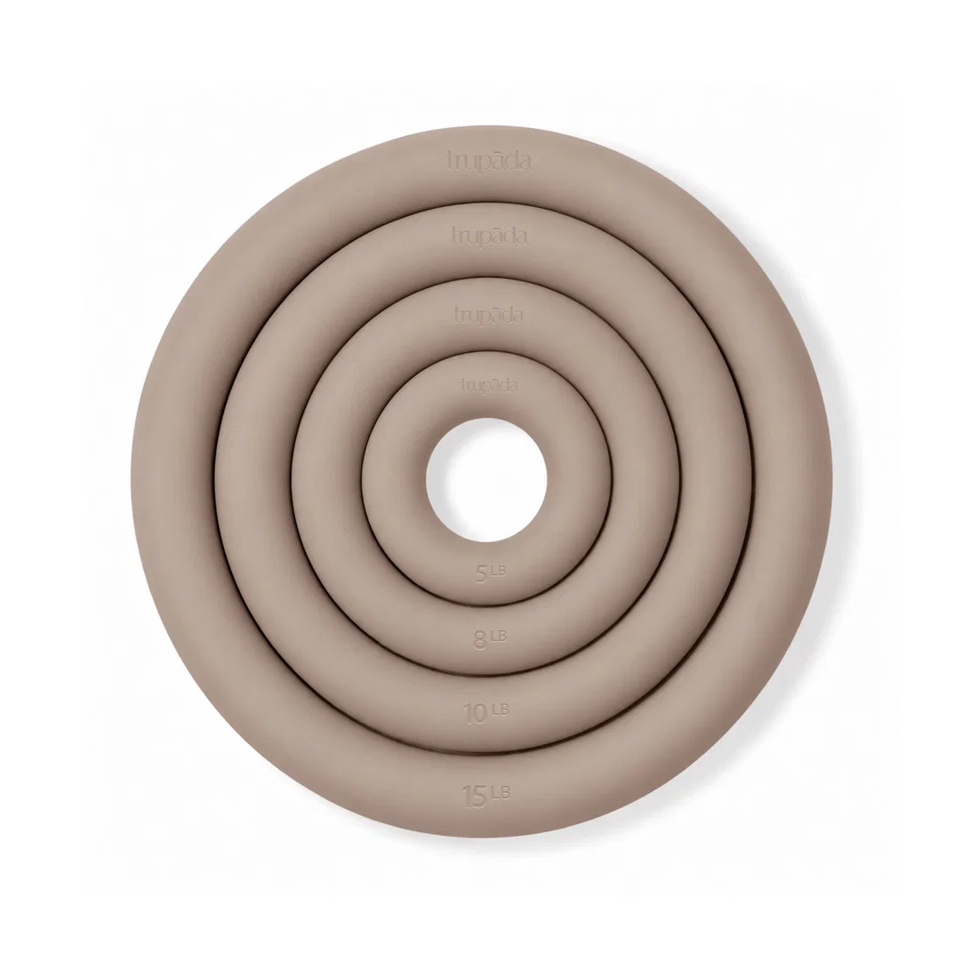 Trupada Silicone Weighted Ring Set (5LB/8LB/10LB/15LB) - Brown