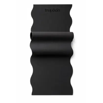 Trupada PU Yoga Mat 5mm Wavy - Black