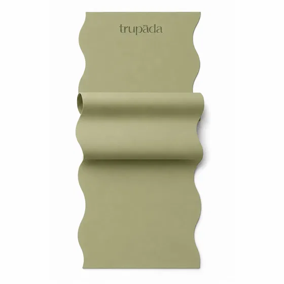 Sage Green Trupada wavy PU yoga mat