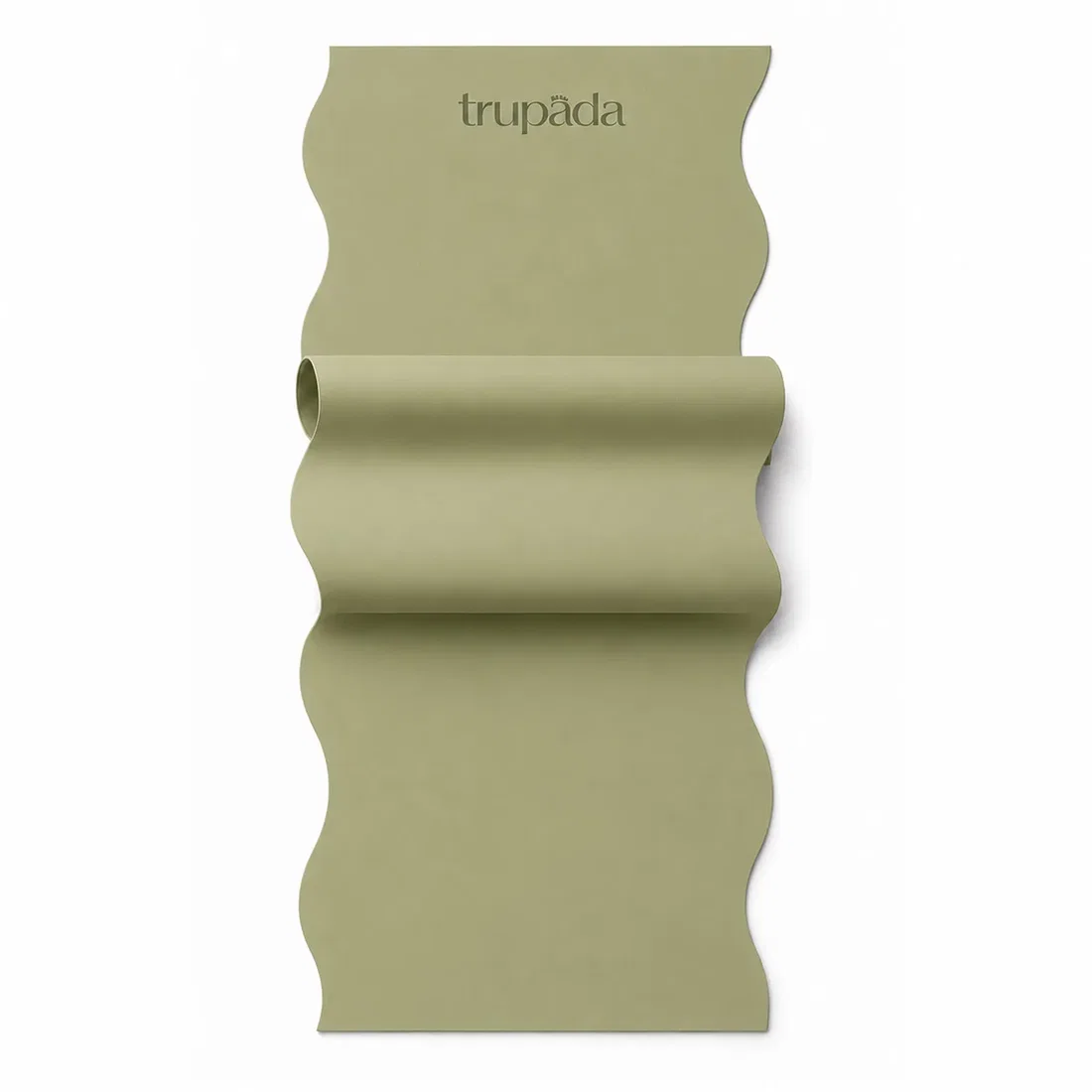 Trupada PU Yoga Mat 5mm Wavy - Sage Green