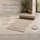 Trupada PU Yoga Mat 5mm Wavy - Mocha