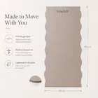 Trupada PU Yoga Mat 5mm Wavy - Mocha