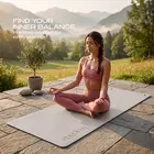 Trupada PU Yoga Mat 5mm Rectangular - Mocha
