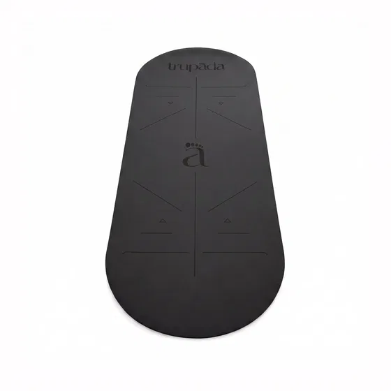 Black Trupada oval PU yoga mat