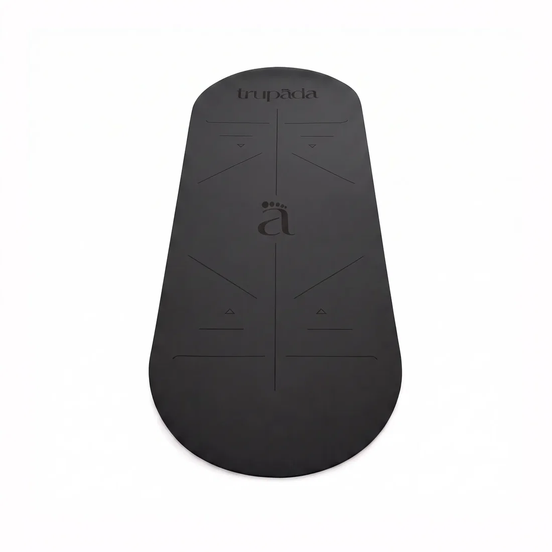 تروبادا حصيرة يوغا من البولي يوريثان (PU) بسماكة 5 مم - بيضاوية - Black