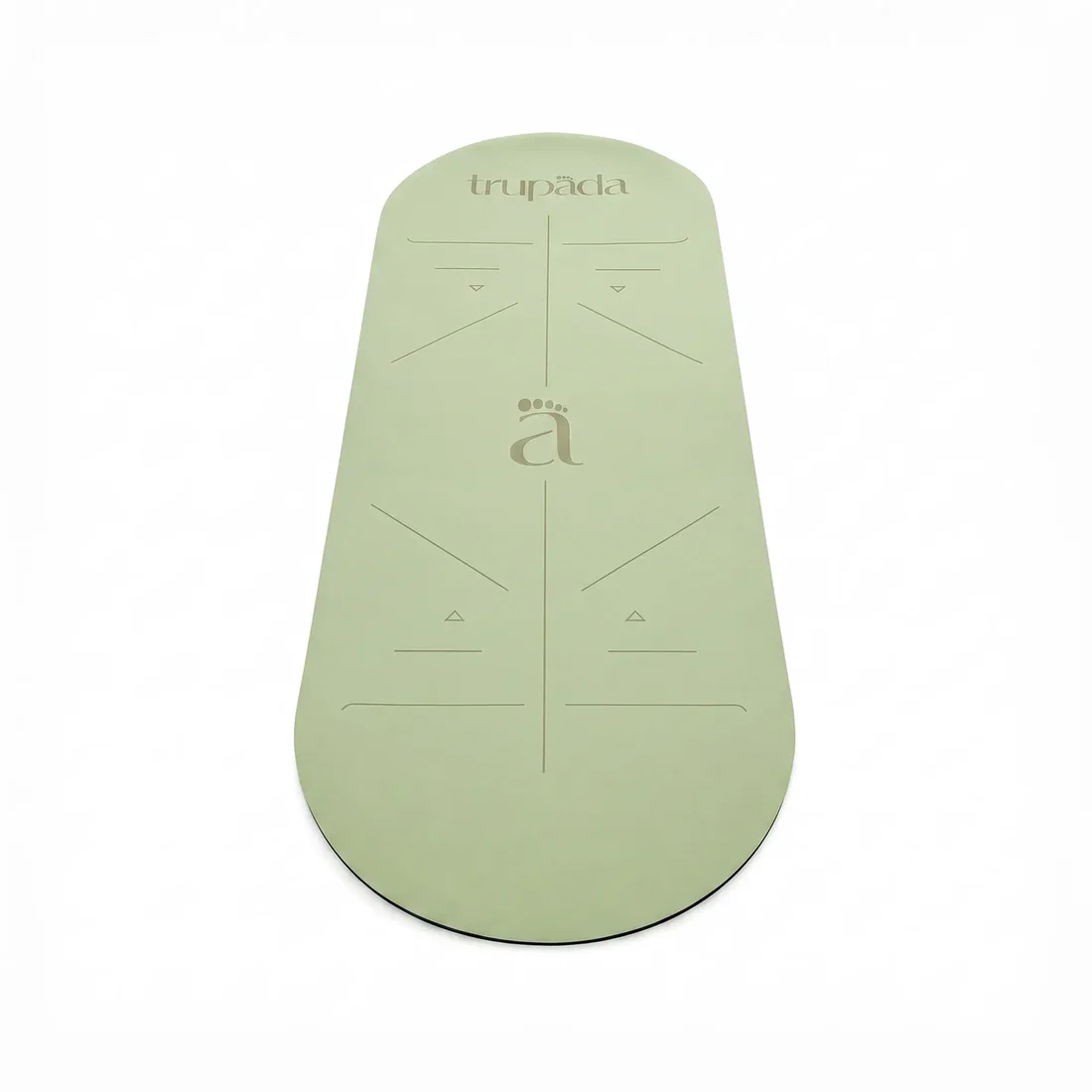 Trupada PU Yoga Mat 5mm Oval - Sage Green