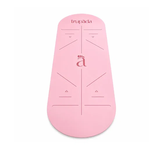Pink Trupada oval PU yoga mat
