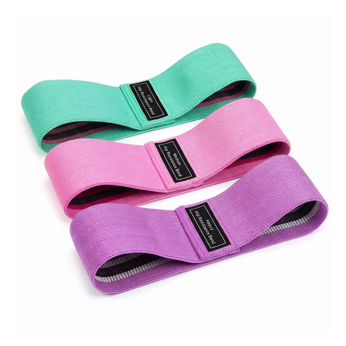 Trupada Fabric Bands Set - Purple/Pink/Green