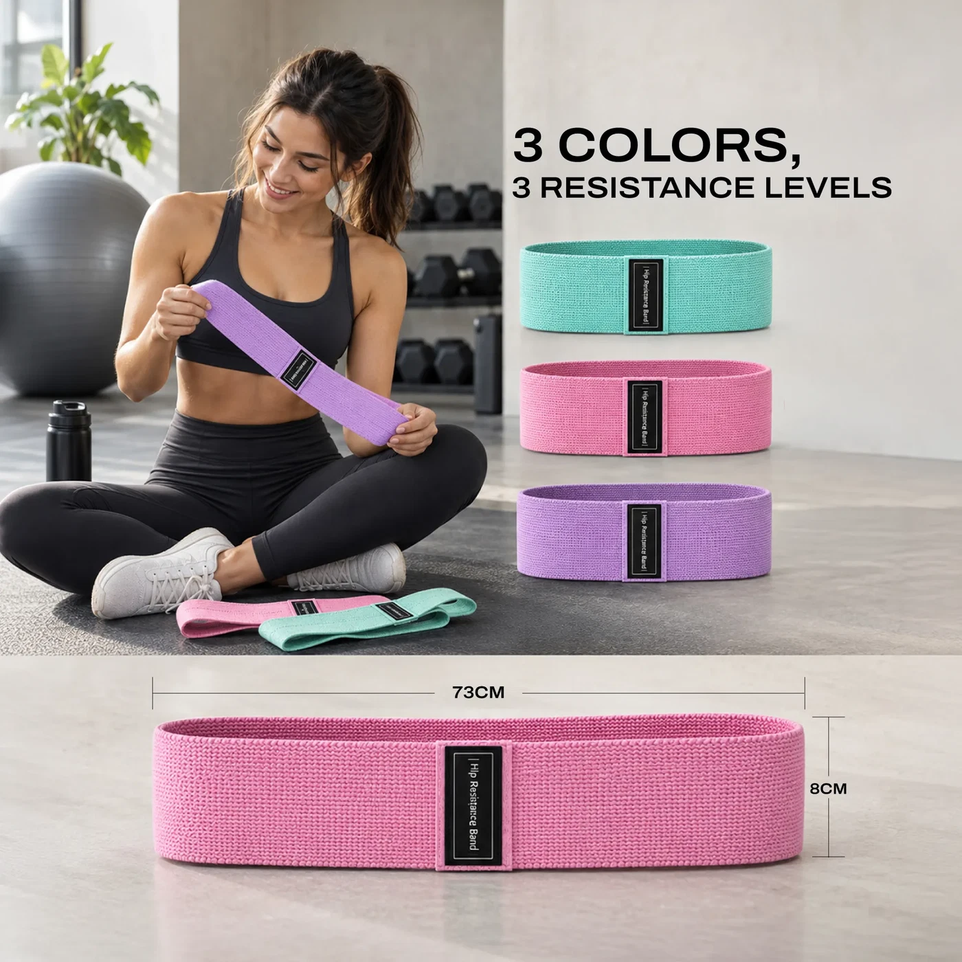 Trupada Fabric Bands Light Medium Heavy resistance levels