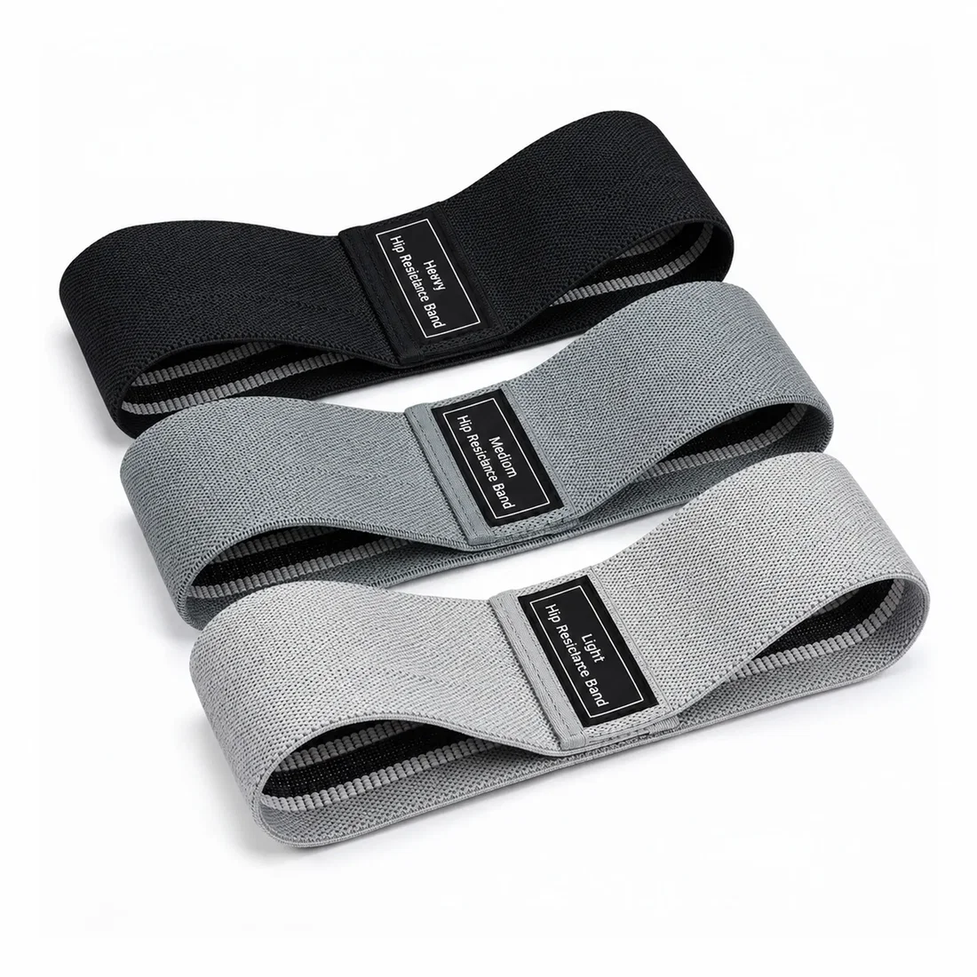 Trupada Fabric Bands Set - Black/Dark Gray/Gray
