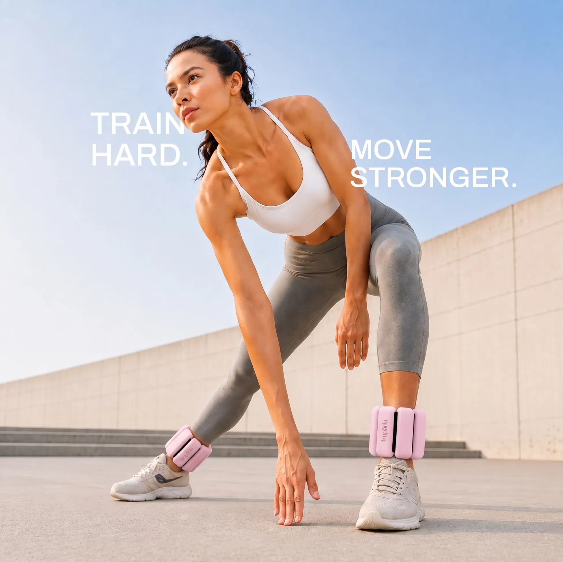 Trupada Silicone Ankle Weights (Pair) - Pink - 2 LB