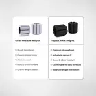 Trupada Silicone Ankle Weights (Pair) - Black - 1 LB