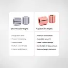 Trupada Silicone Ankle Weights (Pair) - Peachy Pink - 0.5 LB