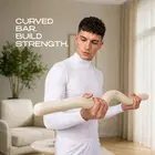 Trupada Silicone Barbell Bar - Cream - 15 LB