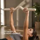 Trupada Silicone Barbell Bar - Cream - 15 LB