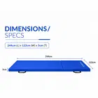 Trupada Folding Gymnastics Mat (3 Fold) - Blue