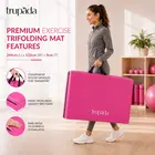 Trupada Folding Gymnastics Mat (3 Fold) - Pink