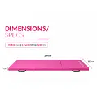 Trupada Folding Gymnastics Mat (3 Fold) - Pink
