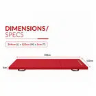 Trupada Folding Gymnastics Mat (3 Fold) - Red