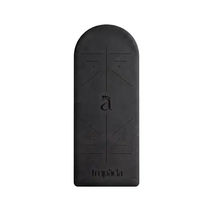 Trupada PU Yoga Mat 5mm Semi-Elliptical  - Black