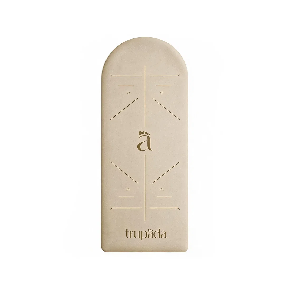 Trupada PU Yoga Mat 5mm Semi-Elliptical Mocha