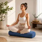 Trupada Suede Yoga Bolster / Yoga Pillow - Blue