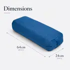 Trupada Suede Yoga Bolster / Yoga Pillow - Blue