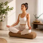Trupada Suede Yoga Bolster / Yoga Pillow - Brown