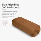 Trupada Suede Yoga Bolster / Yoga Pillow - Brown