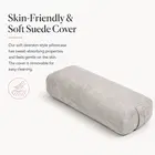 Trupada Suede Yoga Bolster / Yoga Pillow - Grey