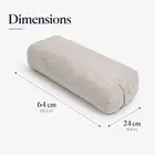 Trupada Suede Yoga Bolster / Yoga Pillow - Grey