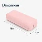 Trupada Suede Yoga Bolster / Yoga Pillow - Light Pink