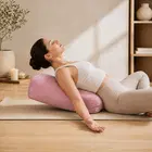 Trupada Suede Yoga Bolster / Yoga Pillow - Light Pink