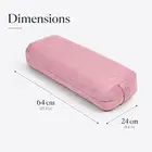 Trupada Suede Yoga Bolster / Yoga Pillow - Pink