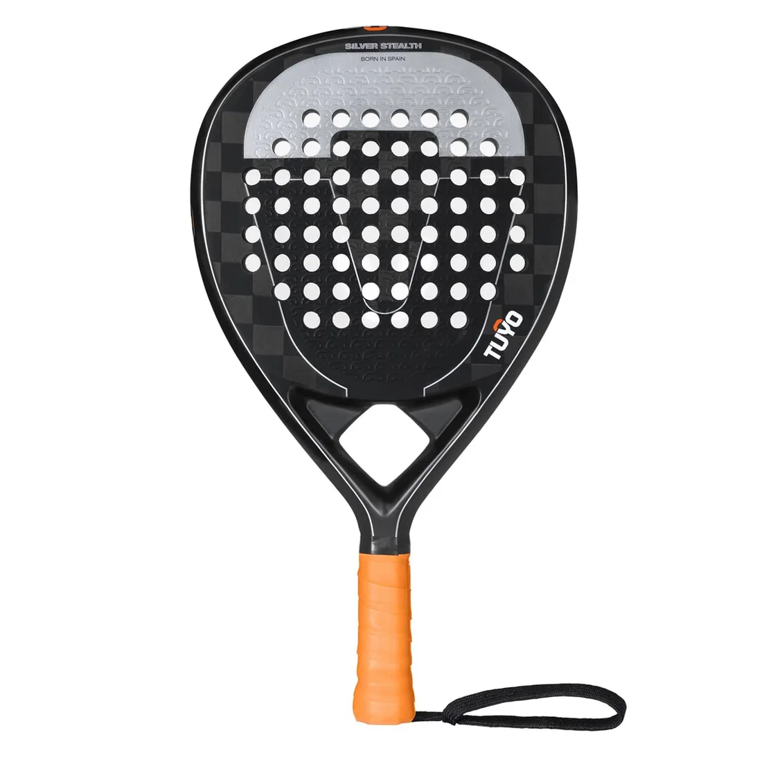 Tuyo Silver Stealth Padel Racket for attacking players