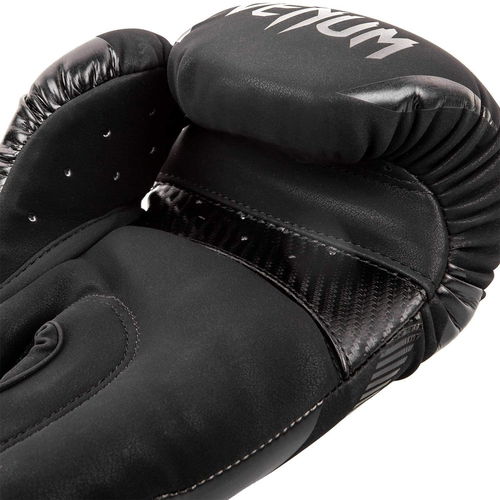 Venum Impact Boxing Gloves-Black-Black-10Oz