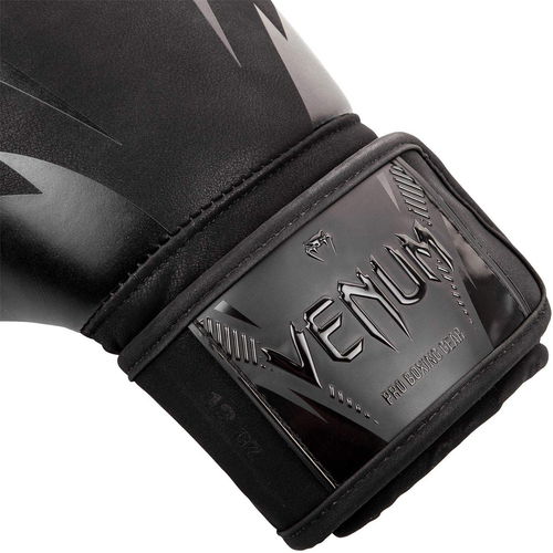 Venum Impact Boxing Gloves-Black-Black-10Oz