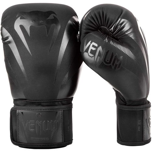 Venum Impact Boxing Gloves-Black-Black-10Oz