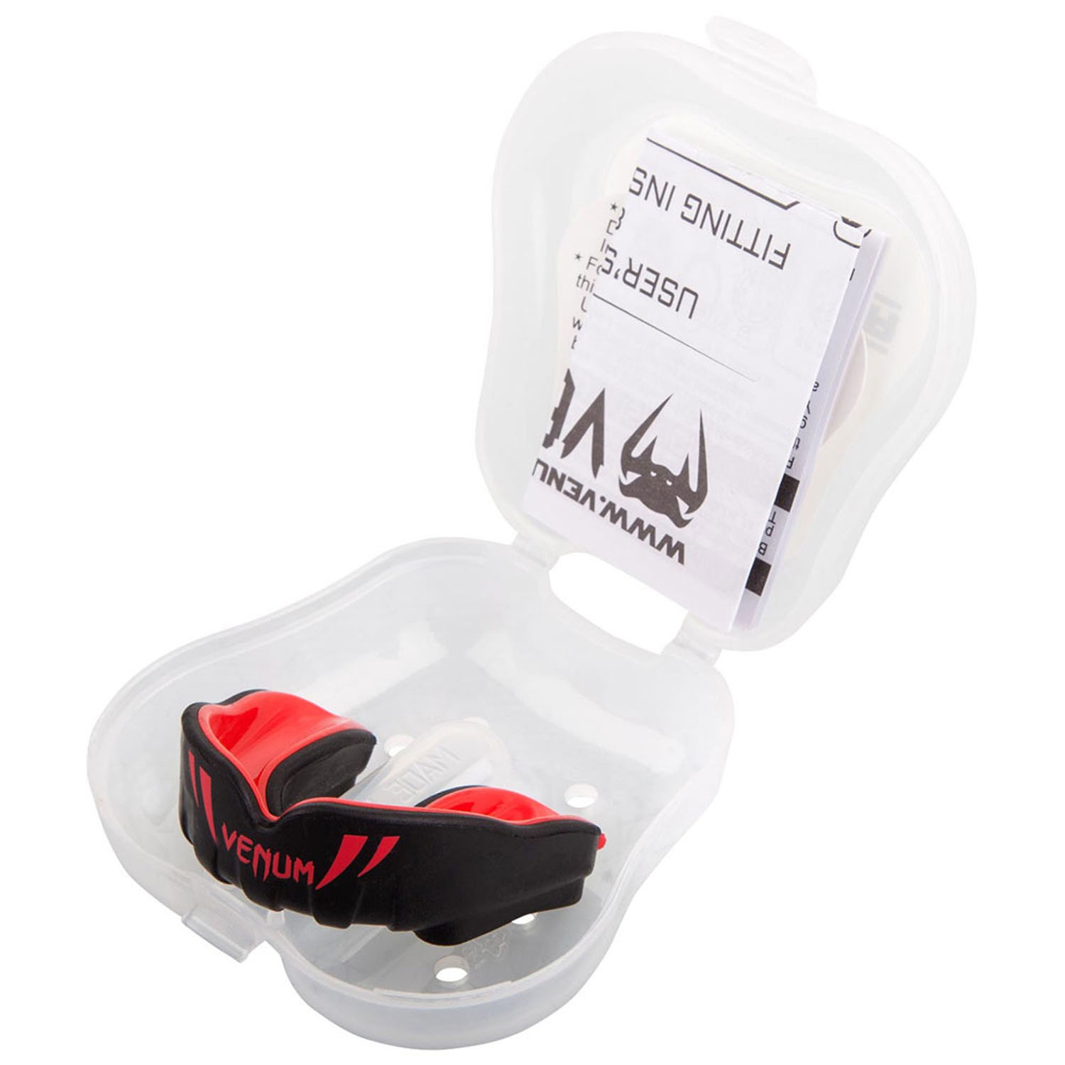 Venum Challenger Kids Mouthguard - Black-Red
