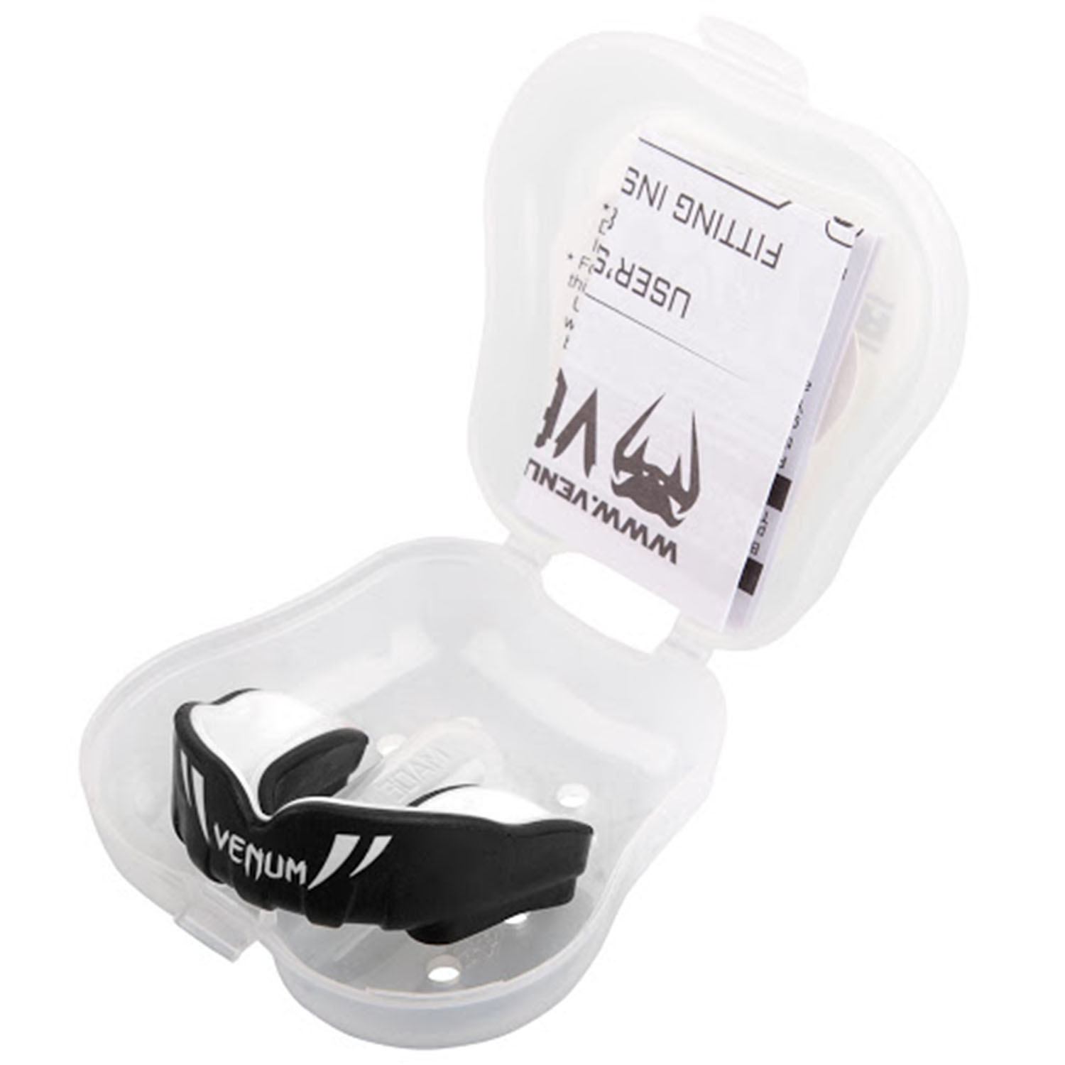 Venum Challenger Kids Mouthguard - Black-White