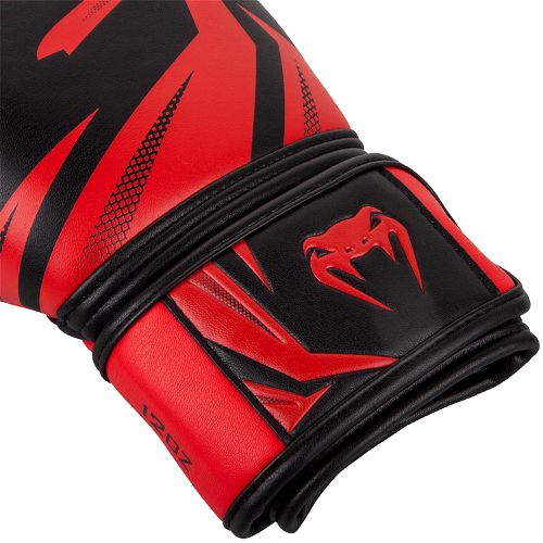 Venum Challenger 3.0 Boxing Gloves-Black-Red-10Oz