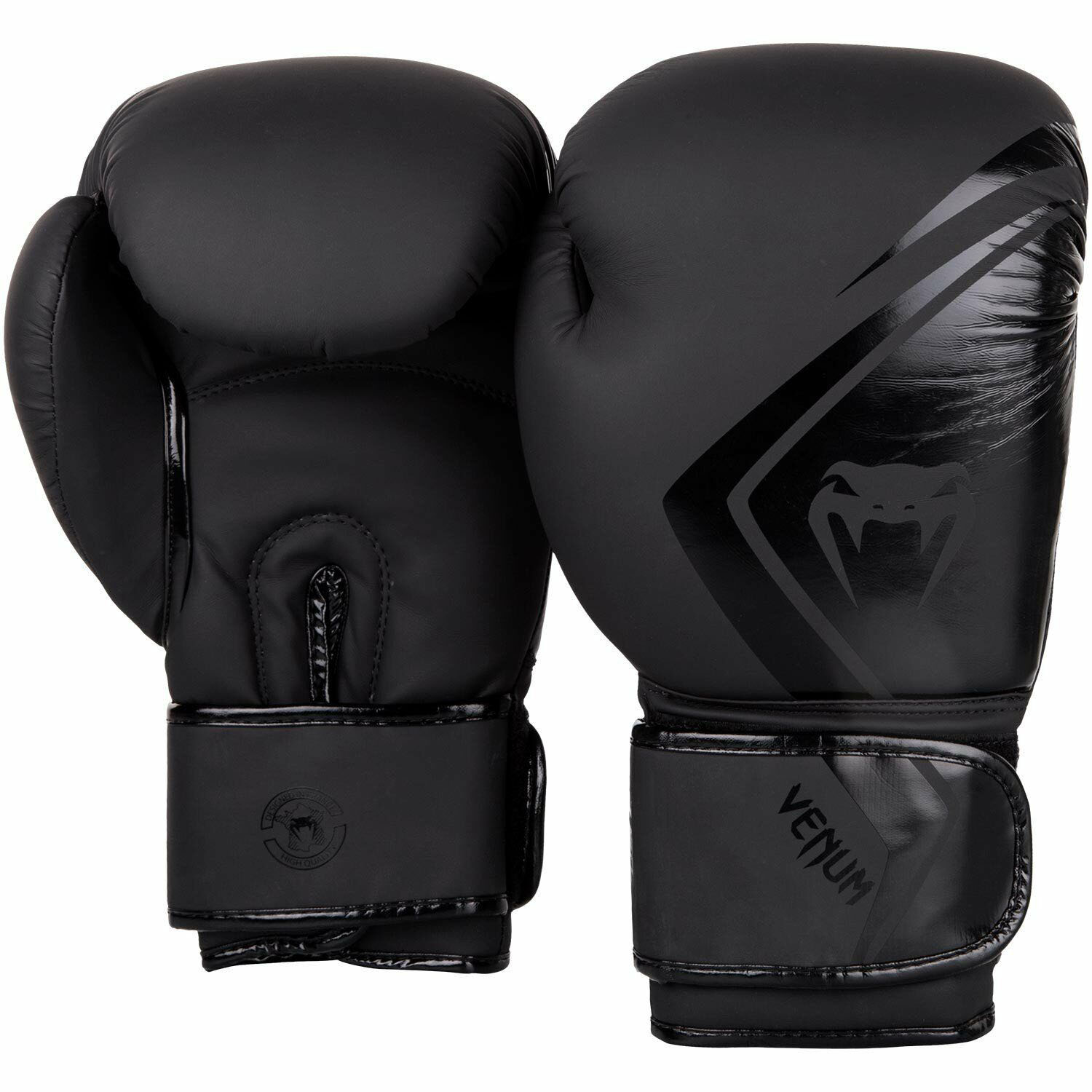 Venum Contender 2.0 Boxing Gloves - Black-Black - 14Oz