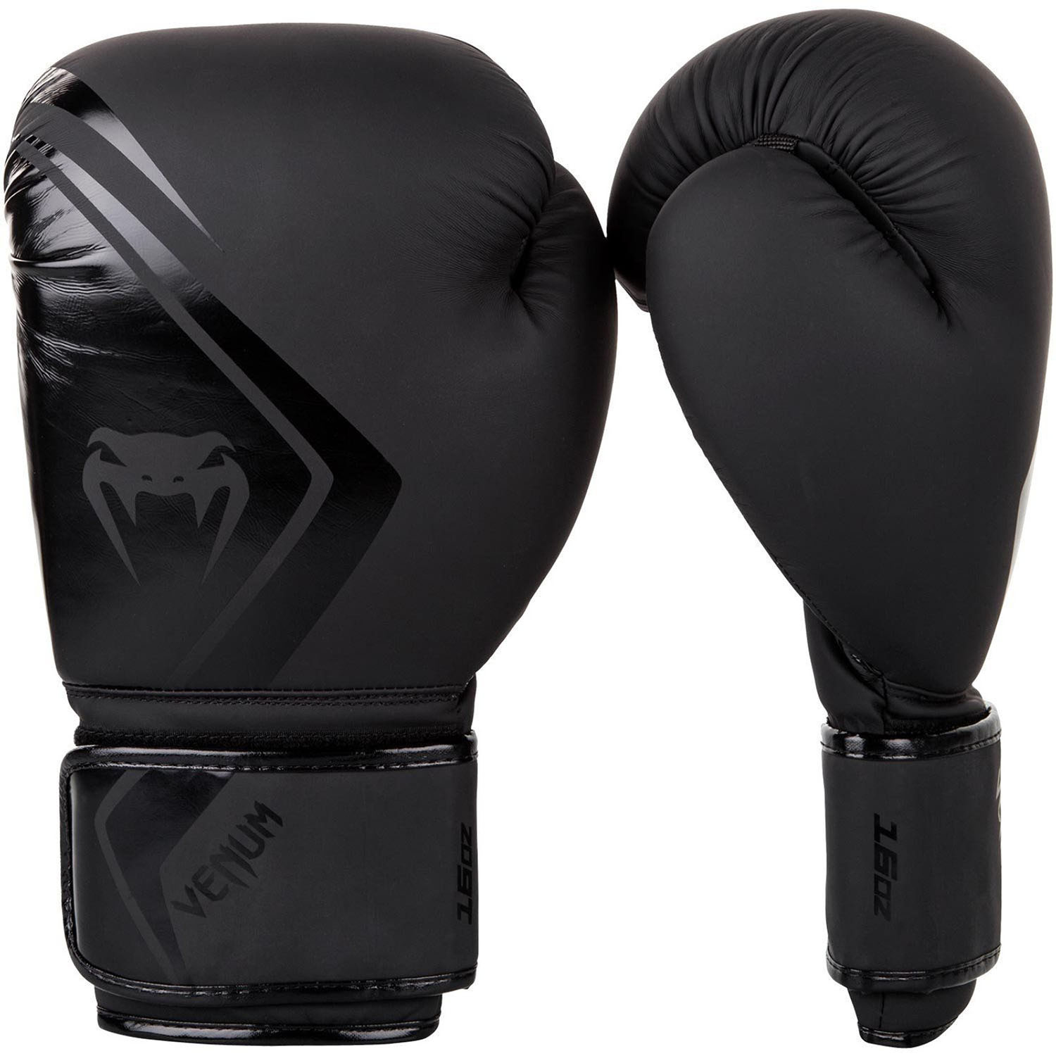 Venum Contender 2.0 Boxing Gloves - Black-Black - 14Oz