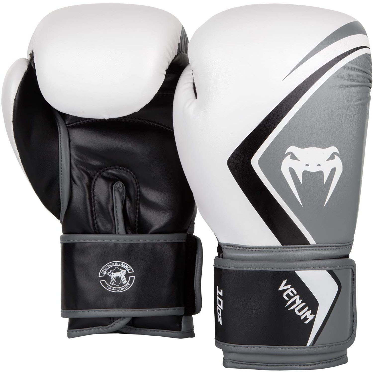 Venum Contender 2.0 Boxing Gloves - White-Grey-Black - 10Oz