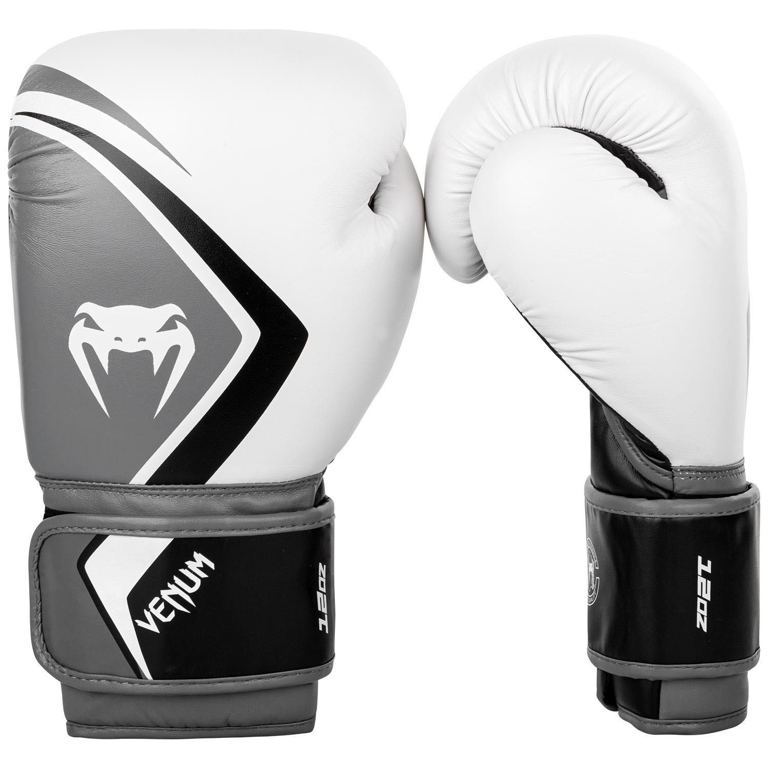 Venum Contender 2.0 Boxing Gloves - White-Grey-Black - 8Oz