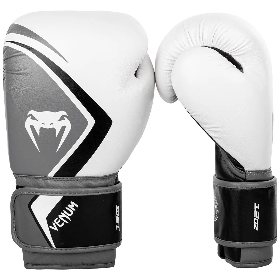 فينوم قفازات الملاكمة كونتيندر 2.0 - White-Grey-Black - 8Oz