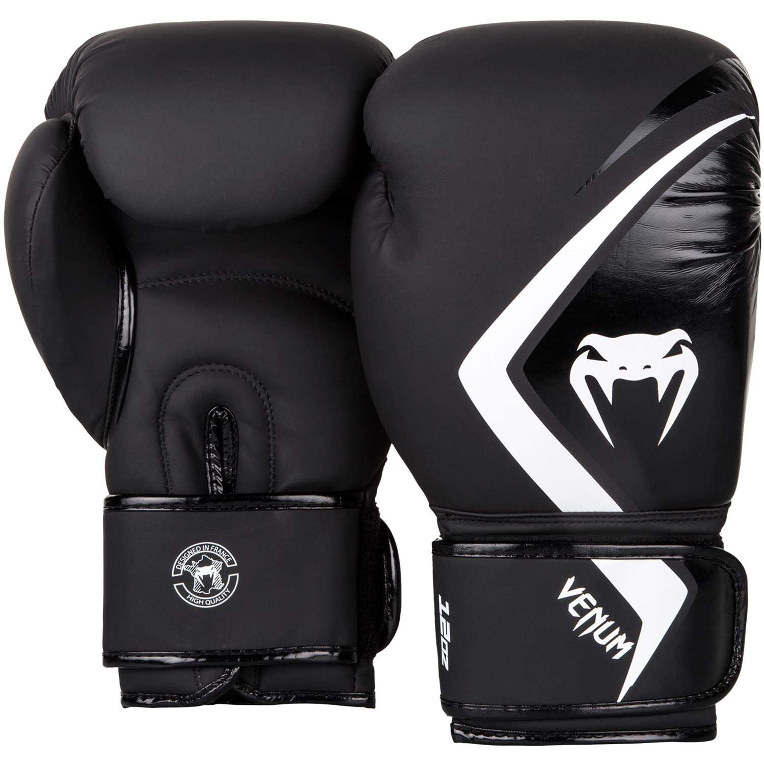 Venum Contender 2.0 Boxing Gloves - Black-Grey-White - 8Oz