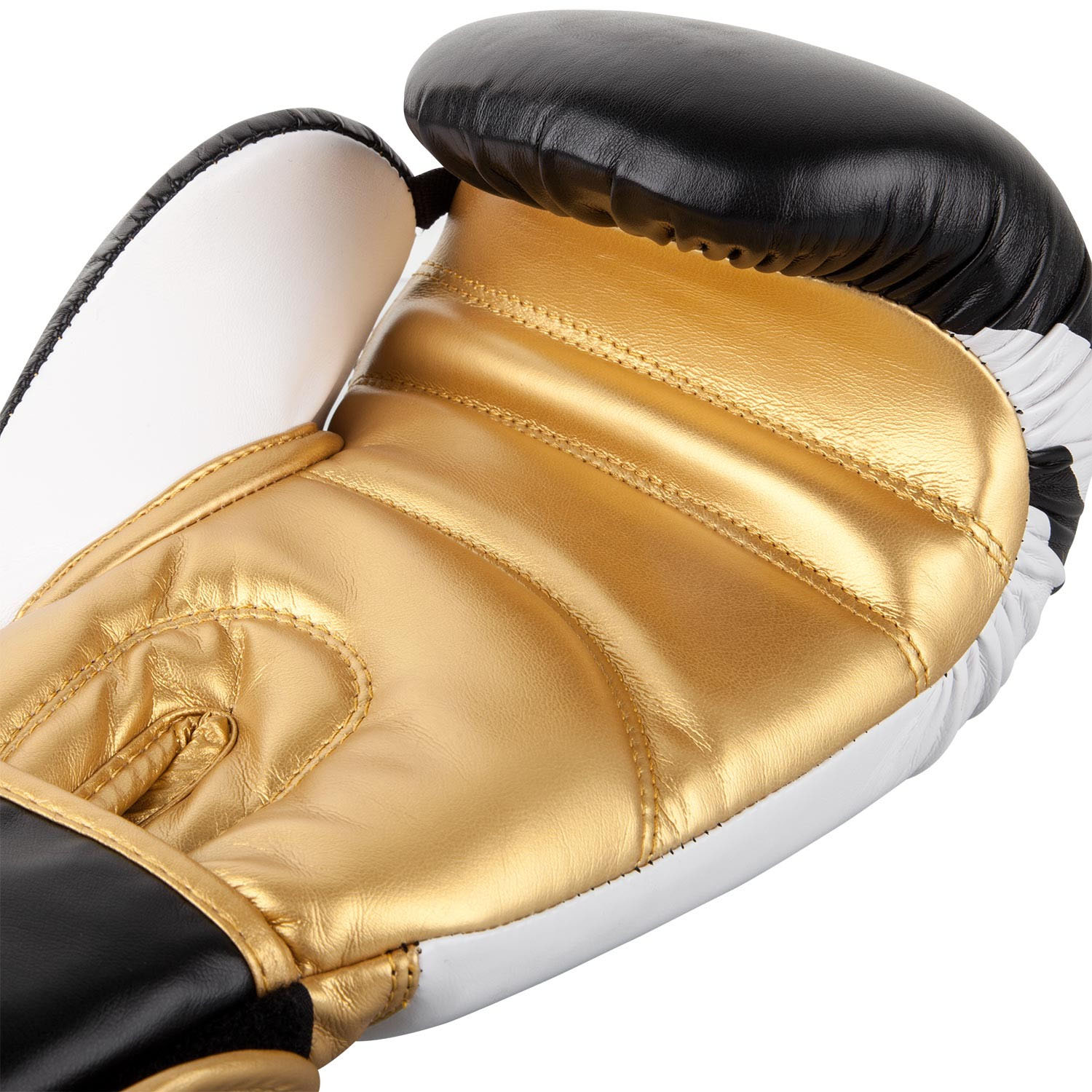 Venum Contender 2.0 Boxing Gloves - Black-White-Gold - 14Oz